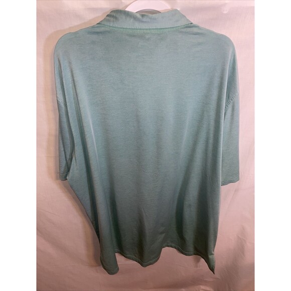 Peter Millar Polo Golf Shirt Men’s Size 2XL Blue Short Sleeve Missing Button - Picture 8 of 12